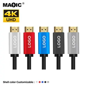 Cable HDMI chapado en oro para Monitor de TV, 4K, 2K, 18Gbps, Ultra alta velocidad, UHD, ordenador portátil y Xbox