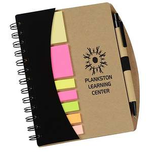 Mini Agenda con Penna, Segnalibri Adesivi, Stampa Logo Personalizzata, Regalo Aziendale Promozionale, Omaggio Aziendale, Organizzatore da Viaggio - Product Image 1