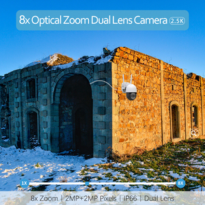 8X Zoom ống nhòm ngoài trời Pan-Tilt-Zoom (PTZ) Camera vòm 4 Megapixel 4K độ nét cao - Product Image 2