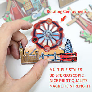 Imanes de Refrigerador 3D con Diseño de Molino de Viento y Noria de Madera, Forma Personalizada, Alta Calidad OEM, Resistentes al Agua y con Fuerte Imán - Product Image 4