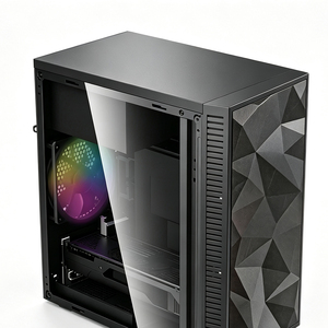 Boîtier <span class=keywords><strong>PC</strong></span> Gaming Polyvalent Mini Tour pour MicroATX/ITX, 4 Emplacements PCI, 3 Disques Durs, 1 SSD, Points de Fixation Ventilateur, Accessoire Hôte <span class=keywords><strong>PC</strong></span> - Product Image 2