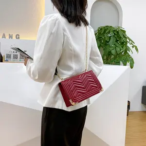 Fashion Luxury Female Diamond lattice Handbag 2021 New Fashion Messenger Bag Embroidered Wire Small Square Bag
