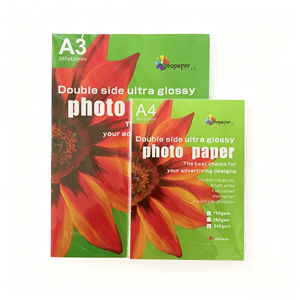 140 gr/m² Çift Taraflı Parlak Fotoğraf Kağıdı 50 Yaprak Su Geçirmez Toptan Premium A3 A4 Mürekkep Püskürtmeli Yazıcılar için Mürekkep Püskürtmeli Fotoğraf Kağıdı - Product Image 1
