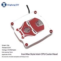 Refroidisseur d'eau pour processeur XHDIY PM-GTX édition Intel avec LED couleur magique (bleu/vert/rouge) Emballage en boîte