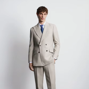 Nuova Collezione Traspirante di Alta Qualità, <span class=keywords><strong>Abito</strong></span> <span class=keywords><strong>Marrone</strong></span> <span class=keywords><strong>Doppiopetto</strong></span> alla Moda, Vestito Slim Fit Color Tortora per Feste, <span class=keywords><strong>Abito</strong></span> da Uomo Personalizzabile con Logo OEM - Product Image 1