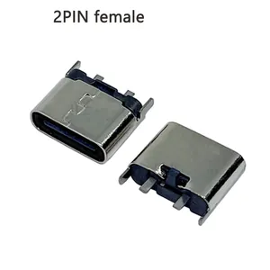סוג-c מיקרו USB שקע 3.1 2pin מחבר אנכי דו-רגלי מחבר אנכי עבור טלפון נייד שקע טעינה יציאת טעינה