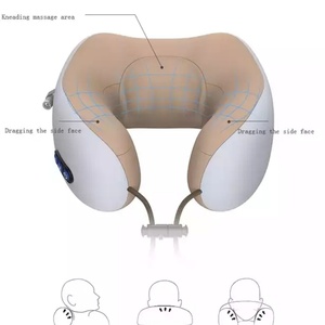 Masseur électrique pour le cou à usage domestique, best-seller, en forme de U, rechargeable, avec fonction de chauffage - Product Image 3
