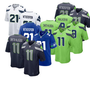Beste kwaliteit Seattle jersey voor heren, op maat gemaakte American football shirts, gestikt en geborduurd, sportkleding met logo's, throwback - Product Image 1