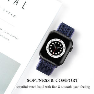 Correa de tela elástica para reloj iwatch ultra 8 7 6, diseño tejido, nailon - Product Image 5