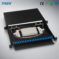 19-Zoll Rack-Montierbare Kaltgewalzte Stahl-Glasfaser-Anschlussbox SC/LC/FC/ST Steckverbinder-Rack-Installation für FTTH/FTTX/FTTR