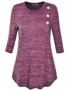 Nueva moda de <span class=keywords><strong>Amazon</strong></span> mujeres el alunizaje de la Oficina de manga dama blusa para negocios - Product Image 4