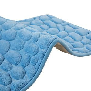 SHENGDE Lavable Salle De Bains <span class=keywords><strong>Tapis</strong></span> <span class=keywords><strong>Tapis</strong></span> Super Absorbant <span class=keywords><strong>Tapis</strong></span> De Toilette <span class=keywords><strong>Antidérapant</strong></span> Doux Pavé En Relief Mousse À Mémoire <span class=keywords><strong>Tapis</strong></span> De Bain - Product Image 4