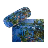 Ensemble d'emballage pour lunettes avec logo personnalisé, boîte cadeau en cuir rigide assortie, chiffon en microfibre pour les marques de chaînes optiques et centres commerciaux