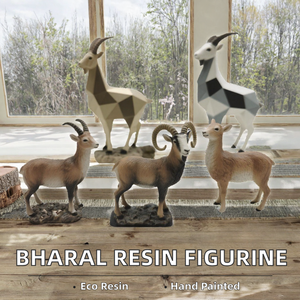 Figura de Resina Ecológica Bharal (Oveja Azul), Escultura del Himalaya Pintada a Mano, Modelo JOINSTE JOK, Color/Tamaño Personalizable - Product Image 3