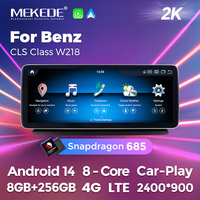 Radio para Auto MEKEDE con Android 14, Snapdragon 685, 8+128G, 4G WIFI, Pantalla 2K 2400*900, Car-play, Android Auto, DSP para Benz Clase CLS W218