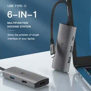 Ipad Mac Mini Macmini USB tipo C HUB con Docking Station da viaggio Macbook Pro 6 in 1
