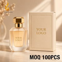 Parfum liquide personnalisé LF, étiquette privée, logo personnalisé, parfum floral, flacon octogonal givré, parfum de qualité supérieure, spray longue durée