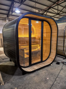 صيحات هيليوس فناء صحي منزلي خاص صمت شجرة التنوب الكندية/ساونا مكعب تقليدي جديد - Product Image 2