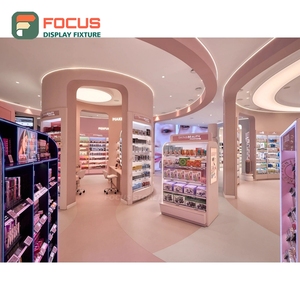 Expositor Moderno de Madera y Cristal para Cabello Humano, Estante de Exhibición de Múltiples Niveles para Tiendas - Product Image 6