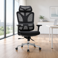 Chaise de bureau ergonomique, chaise multifonction 3D avec soutien lombaire, chaise de jeu moderne de style exécutif, chaise de bureau pivotante
