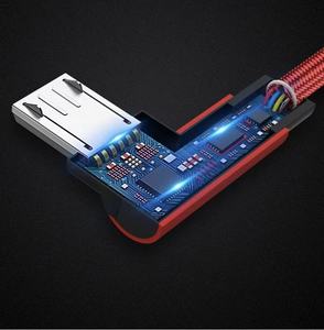 สายชาร์จข้อมูล <span class=keywords><strong>USB</strong></span> 2.0 ความเร็วสูง หัวงอซ้าย ชนิด Micro พร้อมสายทองแดง สำหรับอุปกรณ์ Android และ <span class=keywords><strong>Wacom</strong></span> - Product Image 5