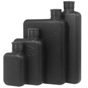 Botol air Memo Notebook datar persegi ramping besi tahan bocor 304 baja tahan karat A7 A5 A6 logam ODM tanpa plastik botol datar - Product Image 6