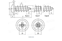 Stainless Steel Flat Head Drill Tail Screw with Large Round Head and Washer for Color Steel Tile Cross Self-Tapping