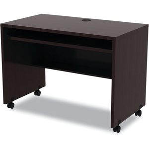 Alera Valencia Series Mobile Workstation Desk Espresso Solid Wood Plate Material 41 3/8 X 23 5/8x 29 7/8 for <b>Office</b> Bedroom Use - Product Image 6