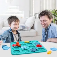 Hot Sales Educatief Brain Teaser Puzzel Logische Training Speelgoed Road Blokken Bouw Doolhof Speel Bordspel Voor Kinderen