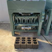 Machine manuelle de fabrication de briques creuses à petite échelle, machine portable de moulage de blocs de béton, faible investissement