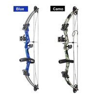 Arc à Poulies SPG Archery 50 lbs avec Poignée Métal pour Droitier, Tir de Précision, Entraînement au Tir à l'Arc, Équipement Portable