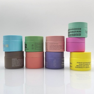 Eco-friendly 20g 30g 50g 100g Cream Cosmetic <b>Container</b> Frosted Round Glass Cream Jar White Porcelain Jar for Skincare - Product Image 4