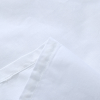 Ensemble de literie d'hôtel en percale 100% coton blanc 200TC, ensemble de draps-housses personnalisés
