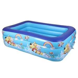 Piscine extérieure <span class=keywords><strong>de</strong></span> jeu au-dessus du sol adulte enfants adultes pliant carré intérieur épaissi gonflable - Product Image 4