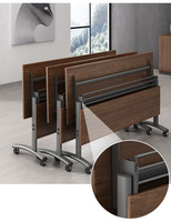 Table de conférence pliante en métal pour l'école, le bureau, la formation et les cours, avec un design moderne et une construction durable