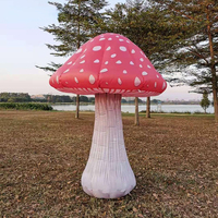 Champignon gonflable géant de 2/3/4/6m avec des lumières de LED pour des événements extérieurs de partie et de festival