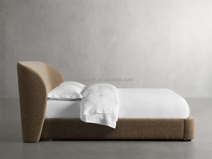 Современная мебель для спальни, мебель для дома, кровать размера «Queen-King-Size», кровати из мягкой ткани - Product Image 2