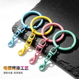 Anillas para llaveros de 30 mm y 69 mm, coloridas, con cierre de langosta giratorio en forma de ocho, accesorios DIY para bolsos - Product Image 4