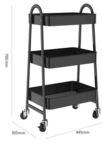 Carrito Móvil Multifuncional al por Mayor, Estante de Almacenamiento de Aperitivos de Varias Capas para Sala de Estar y Cocina - Product Image 6