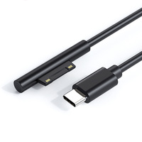 Câble de charge en nylon tressé USB-C Type C PD pour Microsoft Surface Pro 7 6 5 Go 3 2 1 ordinateur portable 4/3/2/1 chargeur câble d'alimentation
