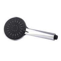 Pommeau de Douche Portable en Plastique ABS Haute Pression, Triple Jet, Facile à Nettoyer, Économie d'Eau, Anti-éclaboussures, Finition Chromée, Idéal Appartement Moderne
