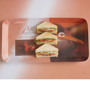 Bandeja de Servir <span class=keywords><strong>Gourmet</strong></span> de Melamina con Estampado de Dulces Coloridos de 12 Pulgadas x 8.3 Pulgadas para Cocina y Fiestas - Product Image 4