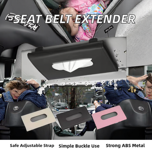 Extensor de Cinturón de Seguridad para Asiento de Auto, Correa Ajustable Protectora para Asiento Infantil, Accesorios Automotrices, Hebilla de Seguridad, ABS+Metal - Product Image 2