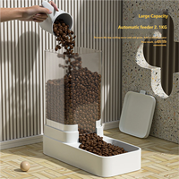 Distributeur automatique de nourriture et d'eau pour animaux de compagnie en plastique de haute qualité, conteneur de stockage de nourriture pour chats, chiens de taille moyenne, étanche, utilisation en intérieur