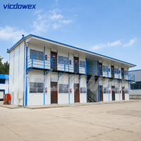 VICDOWEX Maison préfabriquée économique et contemporaine, modulaire, épaissie, type K, panneaux sandwich en acier, assemblage rapide, temporaire