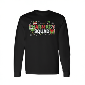 Camiseta de manga larga de Navidad para el personal de farmacia, ropa médica para farmacéuticos - Product Image 2