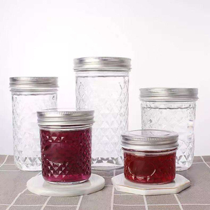 8 Ounce Round Wide Mouth Airtight Glass Mason Jar 380ml/1000ml Capacity Split Tops Lid for Canning Honey Food <b>Storage</b> <b>Kitchen</b> - Product Image 3