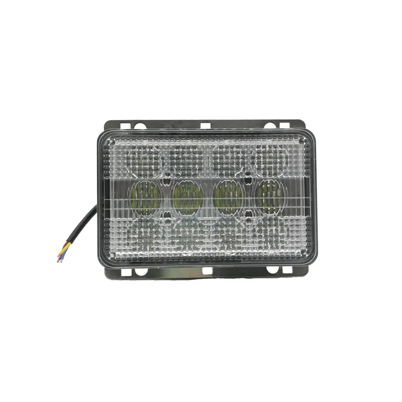 Rectangle 60W machine agricole lumière tête mobile led faisceau lumineux et avertissement de toit de voiture lumière led et ampoule halogène pour voiture