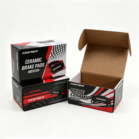 Plaquettes de frein avec logo imprimé personnalisé Boîtes d'emballage en papier ondulé en carton rigide Boîtes d'expédition en carton pour pièces automobiles