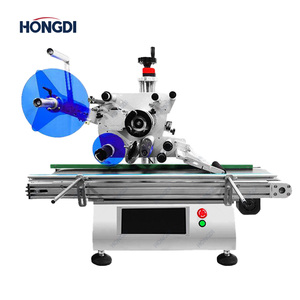 Semi-Automatic Tabletop Top Surface <b>Labeling</b> <b>Machine</b> for Bottles Metal/Glass Cosmetic Containers with PLC and Motor - Product Image 1